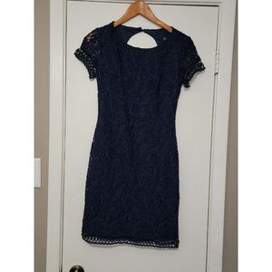 Laundry by Shelli Segal Navy Blue Lace Dress Size 2‎